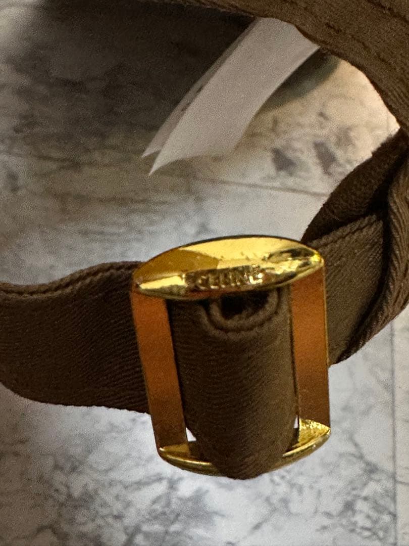 CELINE セリーヌ　キャップ　ブラウン