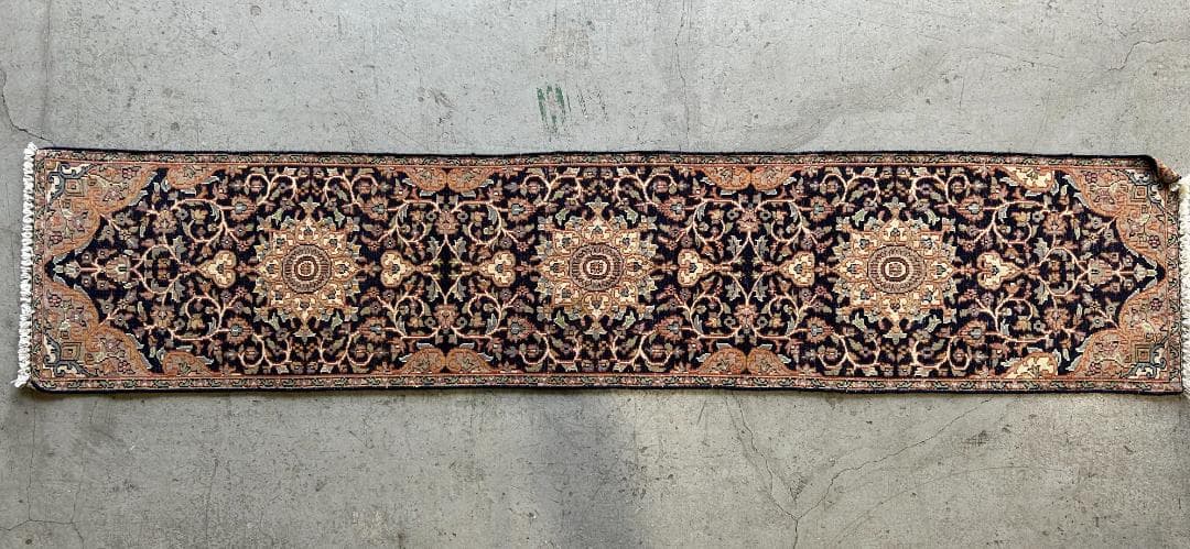 【Vintage rug】258×54cm｜ヴィンテージランナーラグ