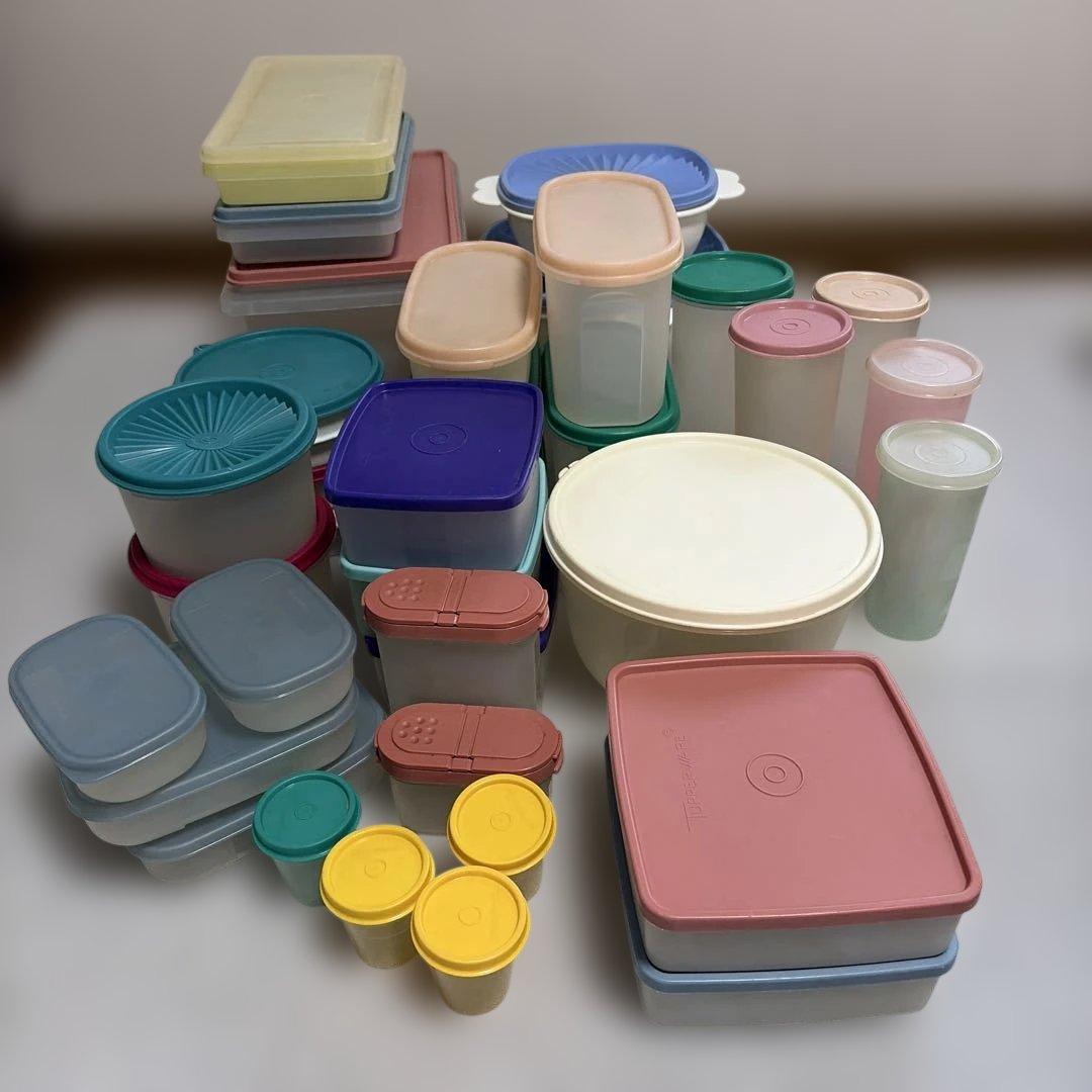 Tupperware　食品保存容器　まとめ売り　35点　昭和レトロ