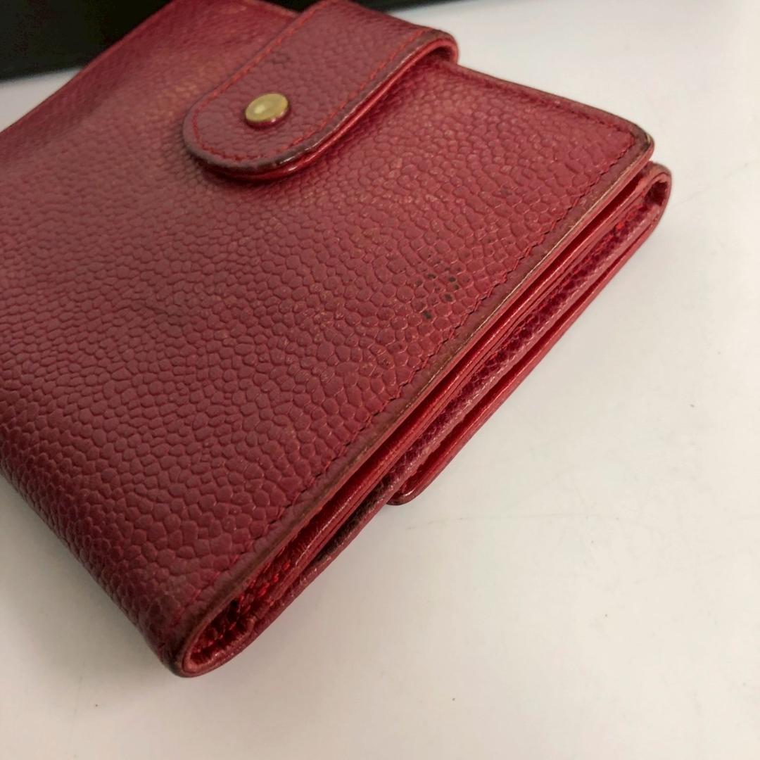 CHANEL シャネル ココマーク 財布 レッド レディース ブランド