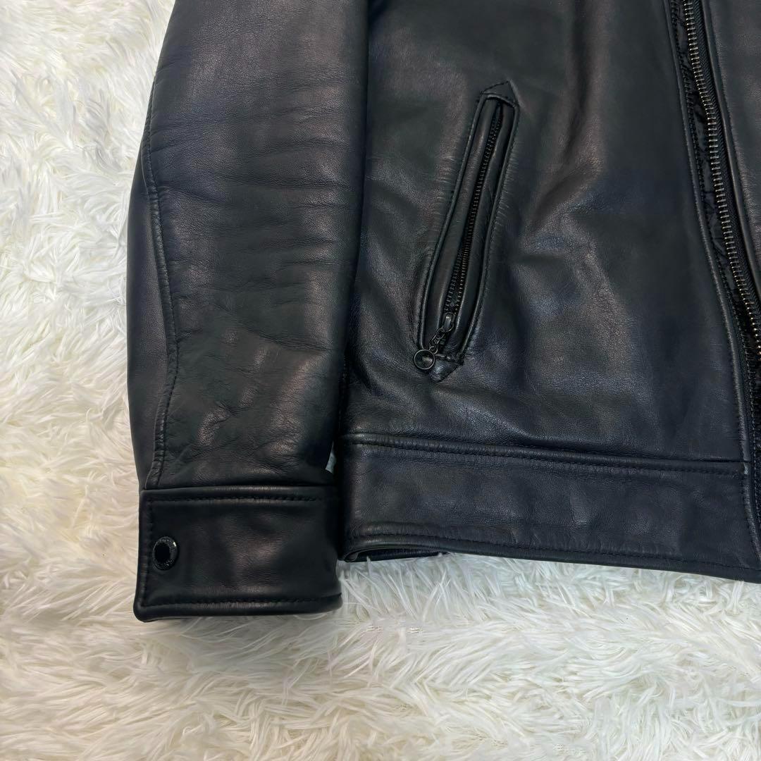 極美品✨クーティ レザー ライダース 本革　シングル ジップ　降谷　KJ