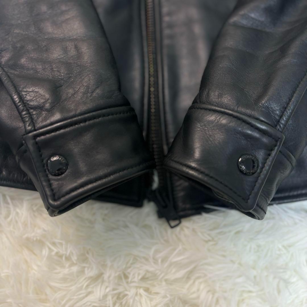極美品✨クーティ レザー ライダース 本革　シングル ジップ　降谷　KJ
