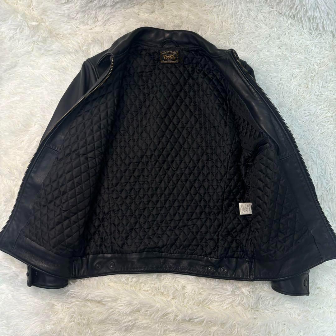 極美品✨クーティ レザー ライダース 本革　シングル ジップ　降谷　KJ