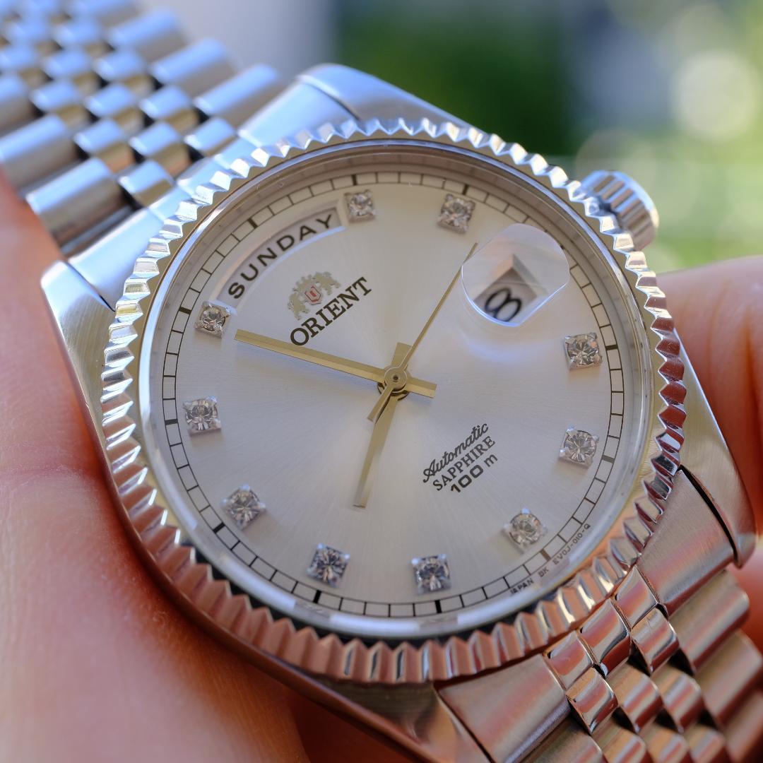 オリエント President ホワイト 美品