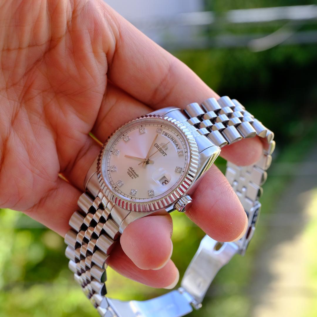 オリエント President ホワイト 美品