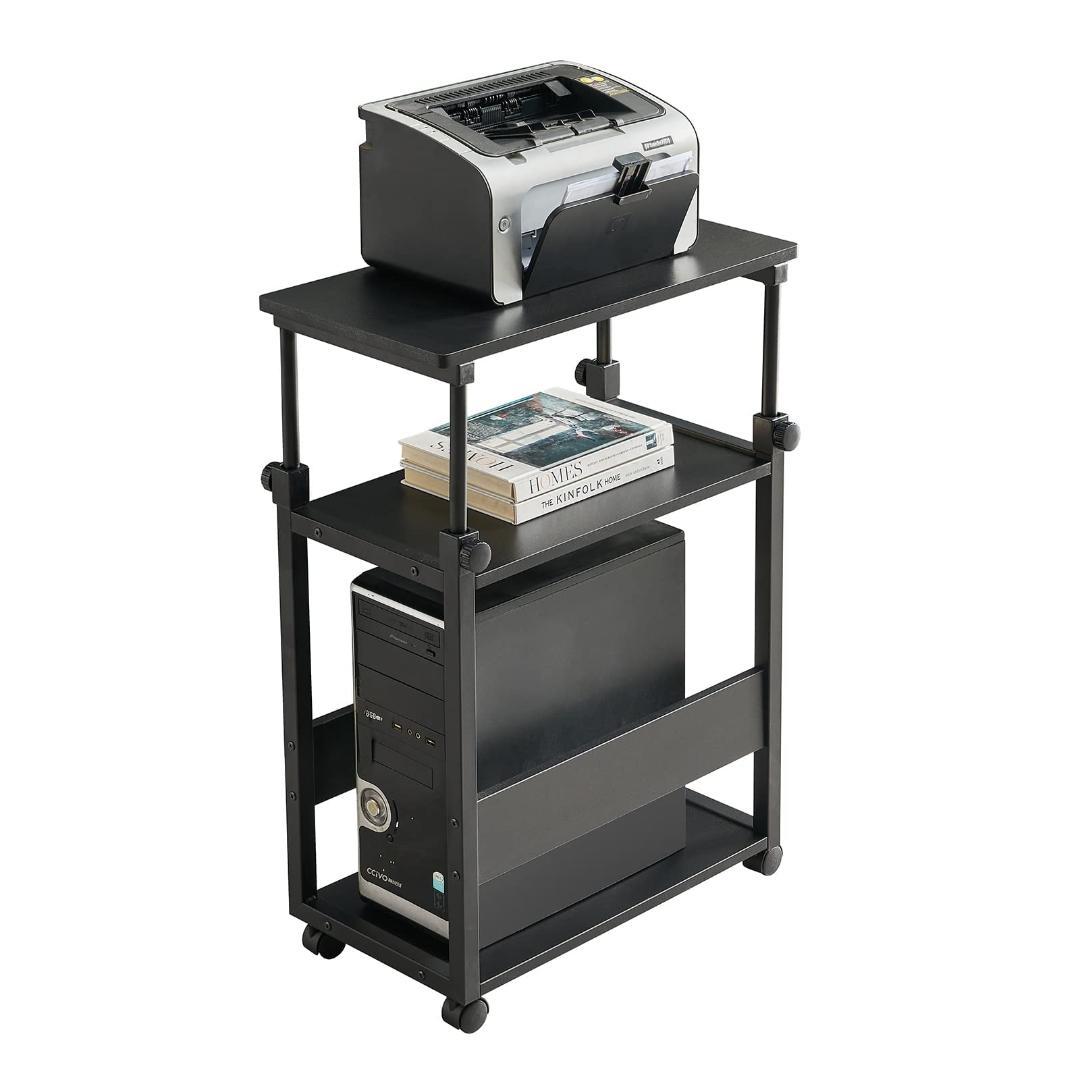 棚板 複合機ラック キャスター付き 昇降式 パソコンワゴン