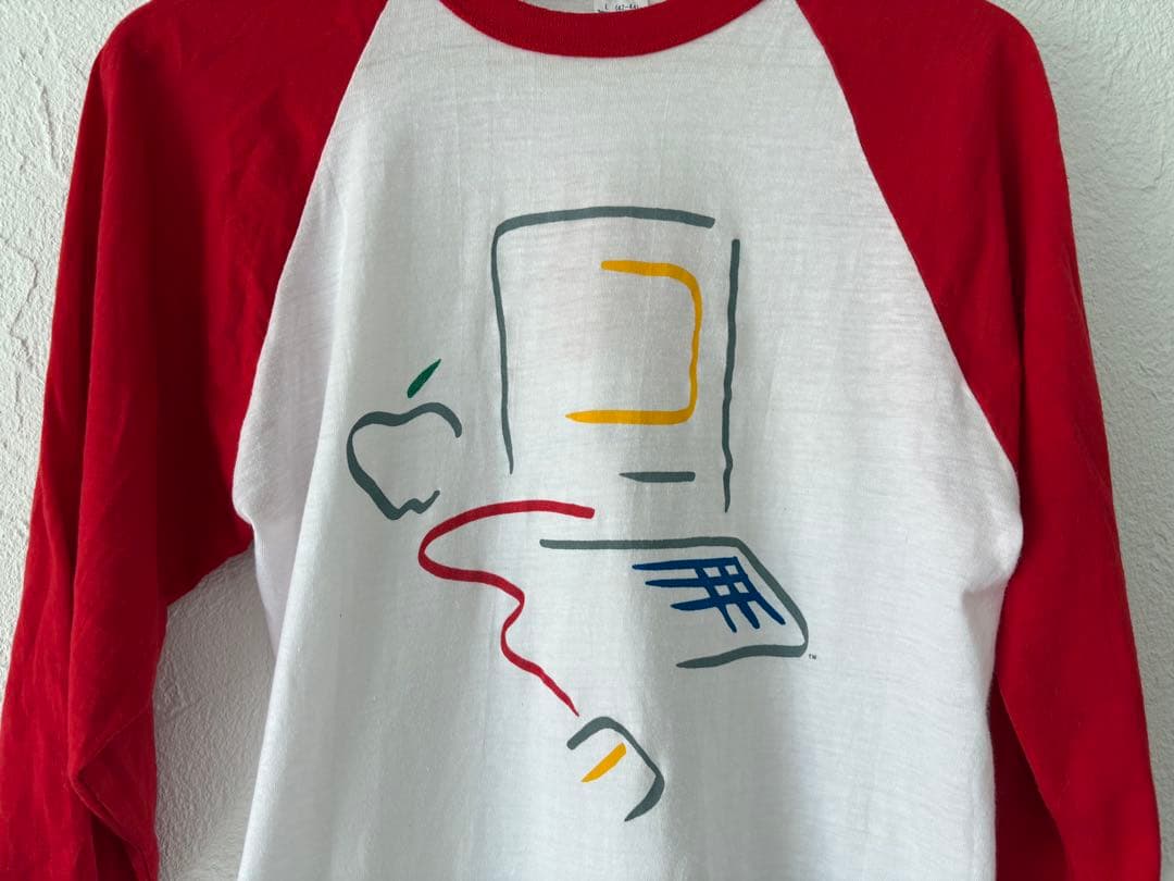 ポ*。様 Apple ラグランTシャツ ヴィンテージ