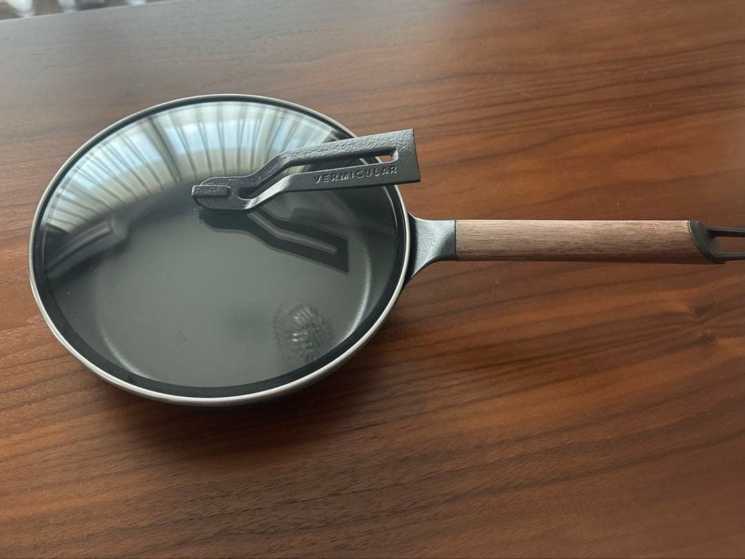 バーミキュラ　24cm フライパン　浅型　ガラス蓋セット