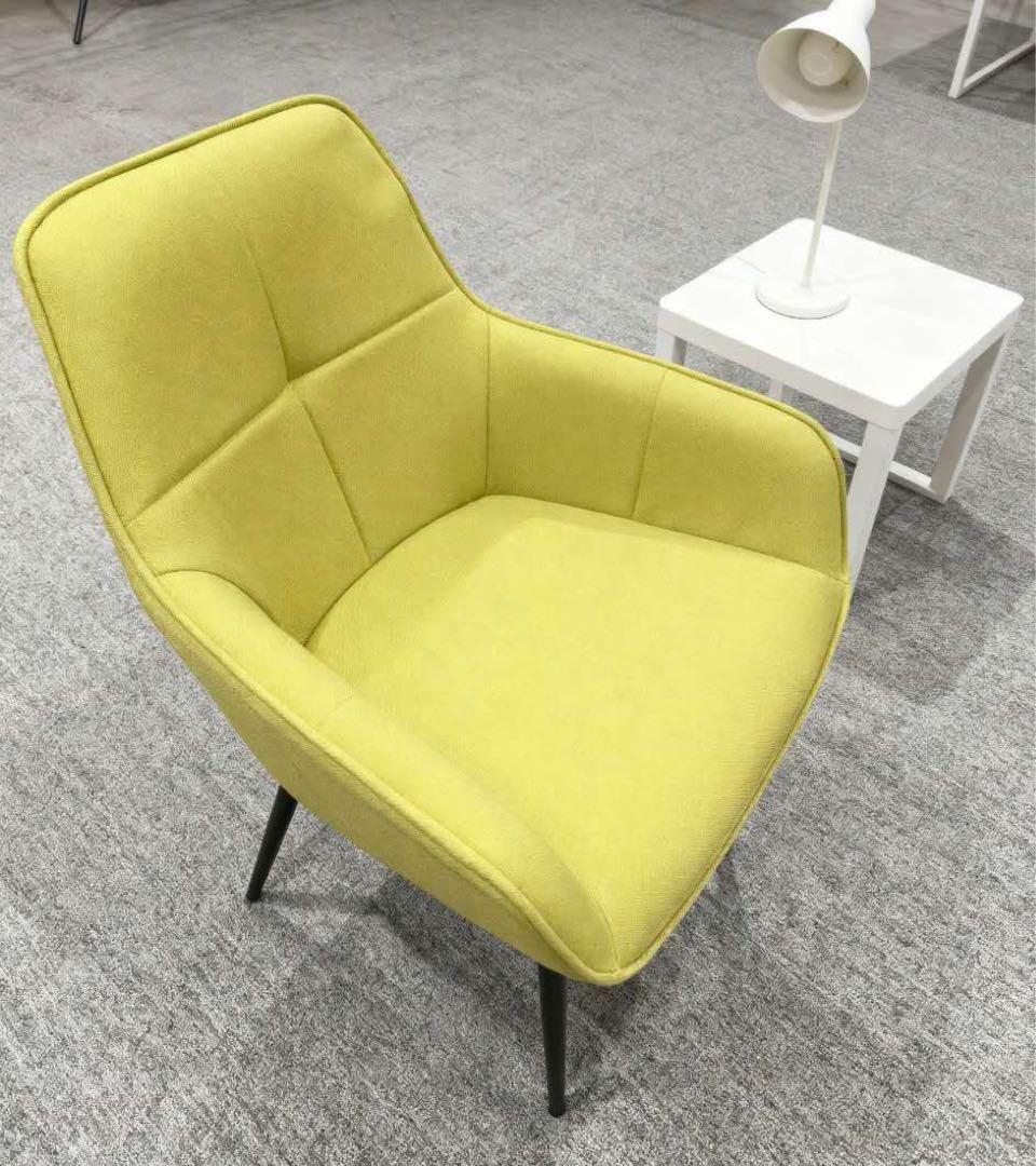 ダイニングチェア 9234GN 黄緑 2脚セット