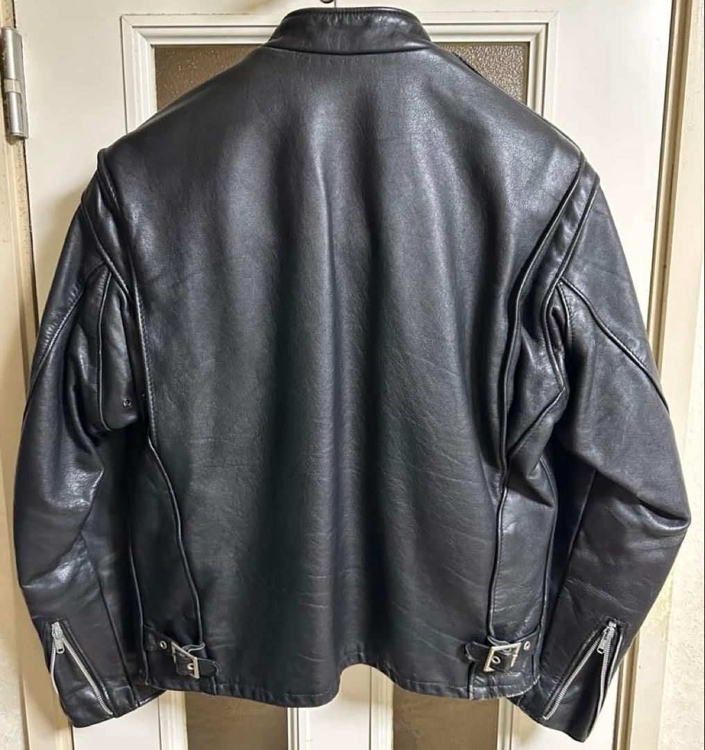 schott レザージャケット ライダース　シングル　ライナー付きXLサイズ