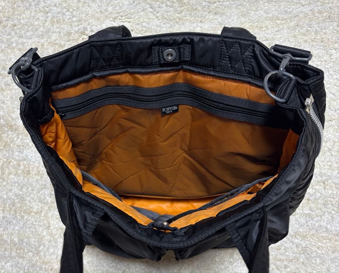 PORTER TANKER 2WAYトートバッグ★ブラック