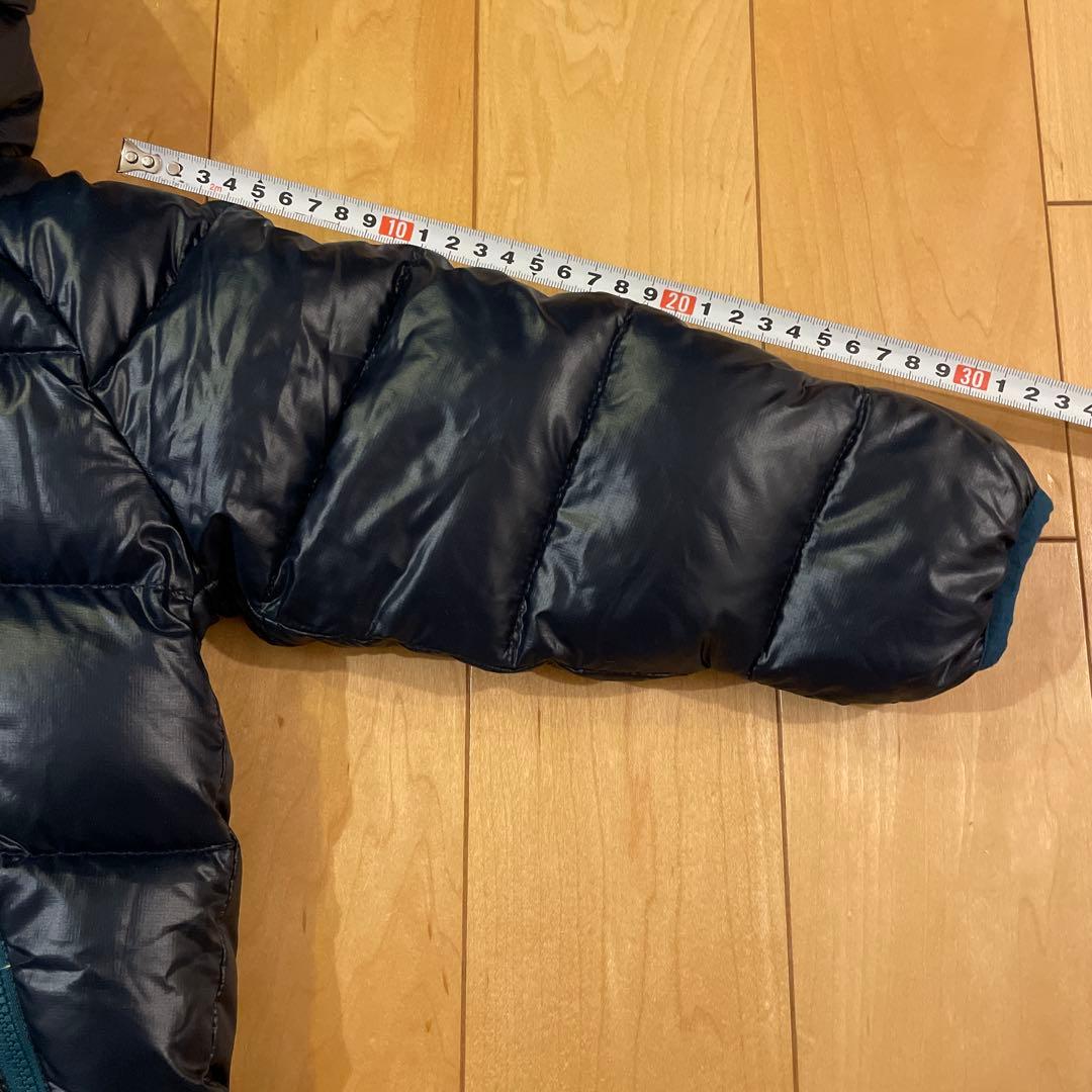 patagonia フード付きダウンオールインワン 12-18M ネイビー