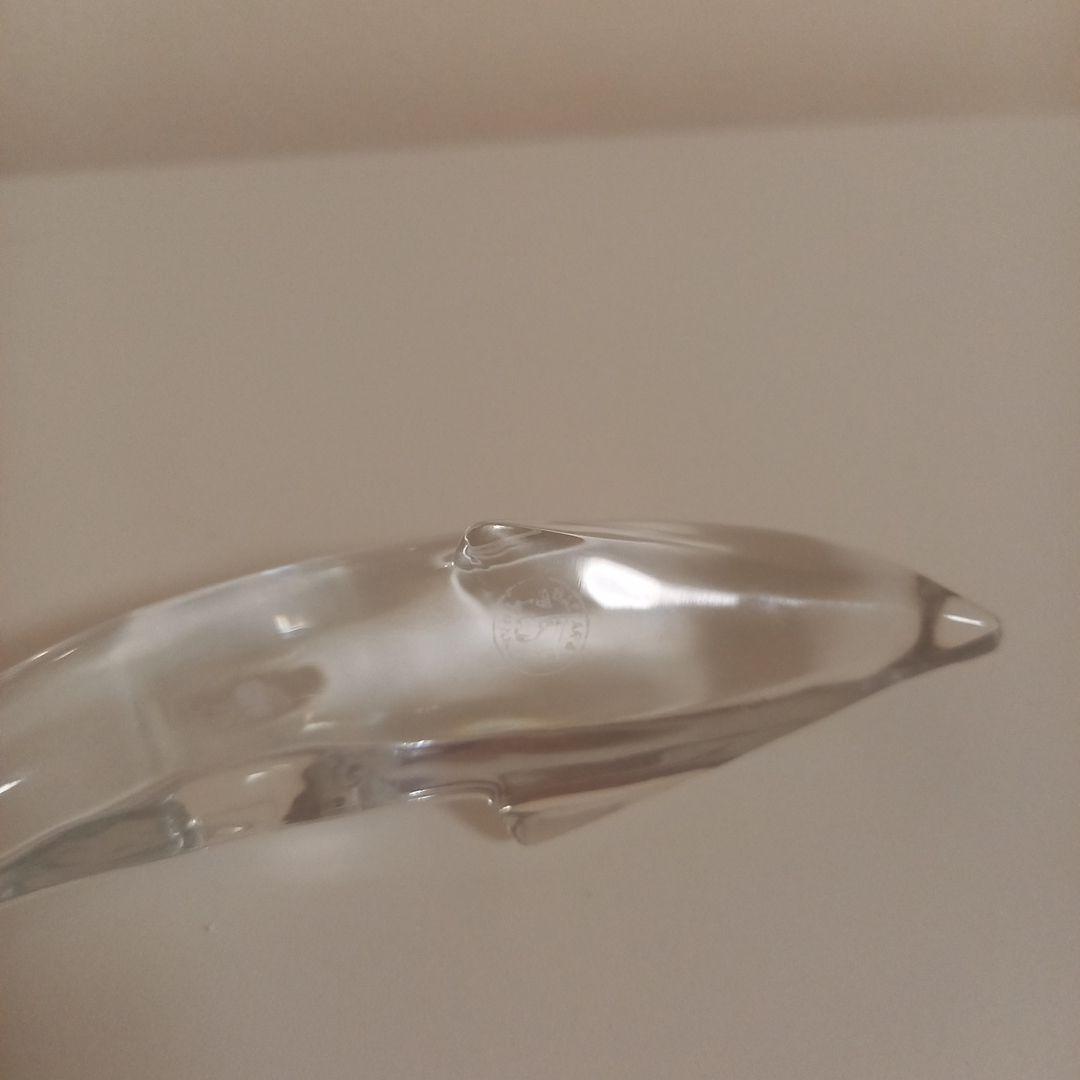 Baccarat ガラス製 イルカの置物