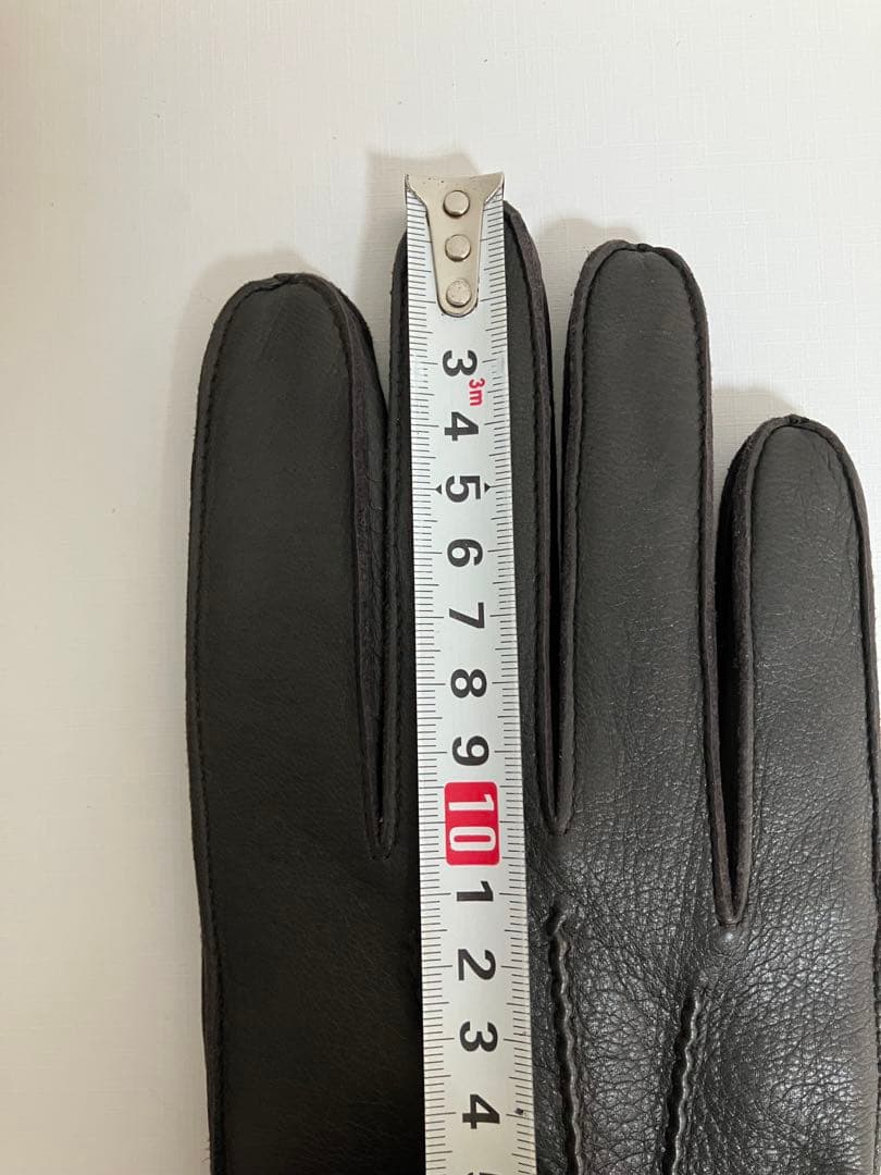極美品【MEROLA】本革レザーグローブ／内側カシミヤ100％