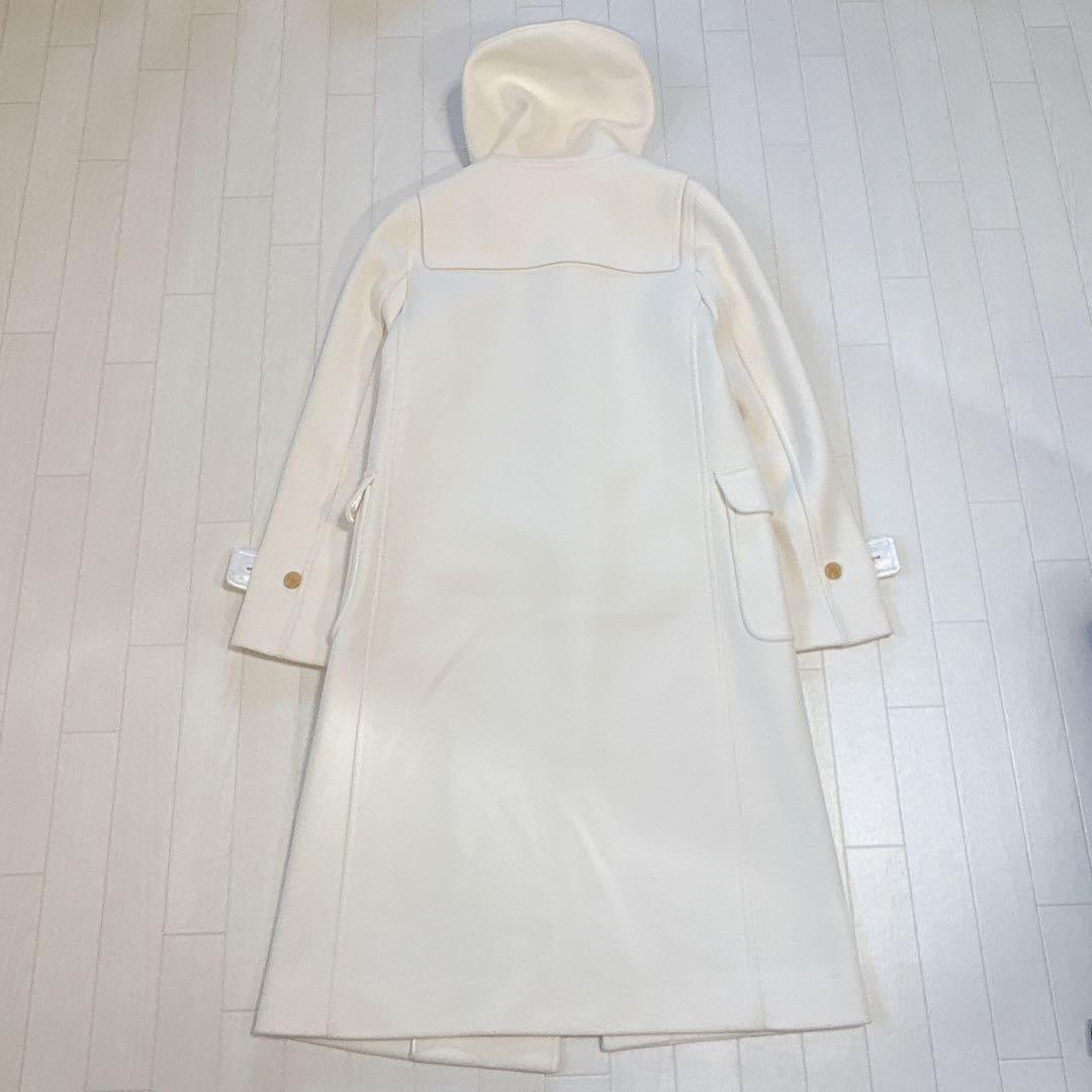 マッキントッシュロンドン ダッフルコート ロング丈 牛革 ホワイト系 38