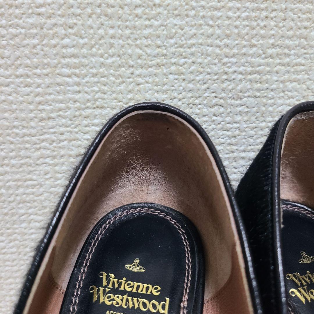 Vivienne Westwood ハラコ パンプス オーブ ロゴ 23.5cm