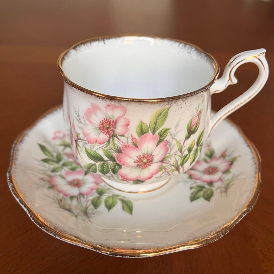 【英国ビンテージ】ロイヤルアルバート★ワイルドローズ★C/S