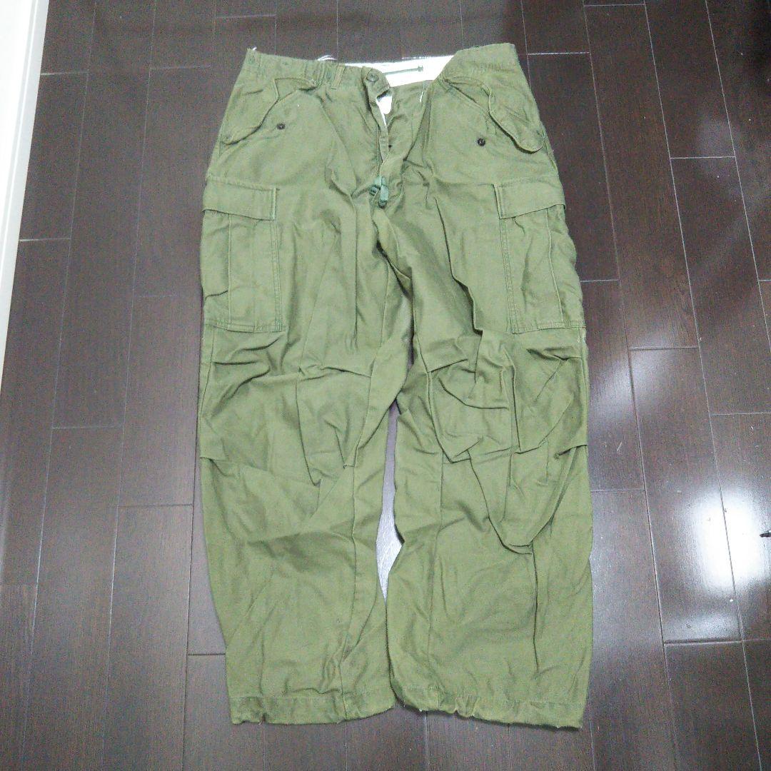 米軍実物 65フィールドパンツ M-R RAPID真鍮ジップ インナー付 M-S
