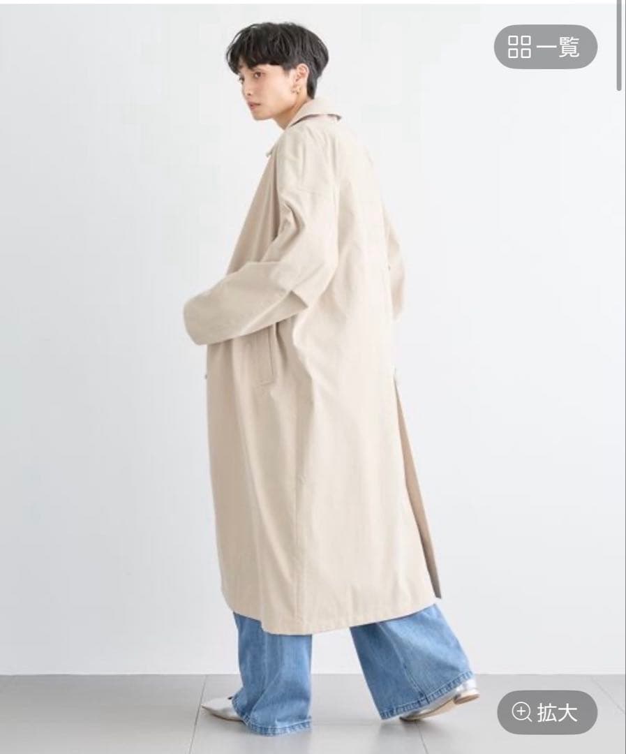 BARNYARDSTORM ベージュ ステンカラーロングコートSサイズ