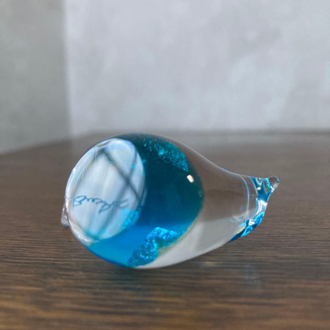 黄綬褒章 黒木国昭 グラスアート黒木 綾ガラス ガラス 小鳥 箸置き 6個セット