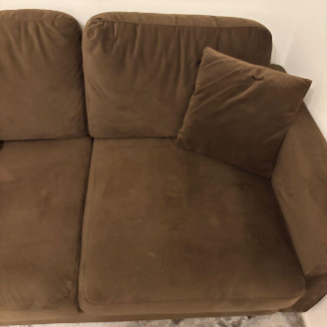 Allyアリーソファソファー2人掛け二人掛けローソファ ブラウン 135011