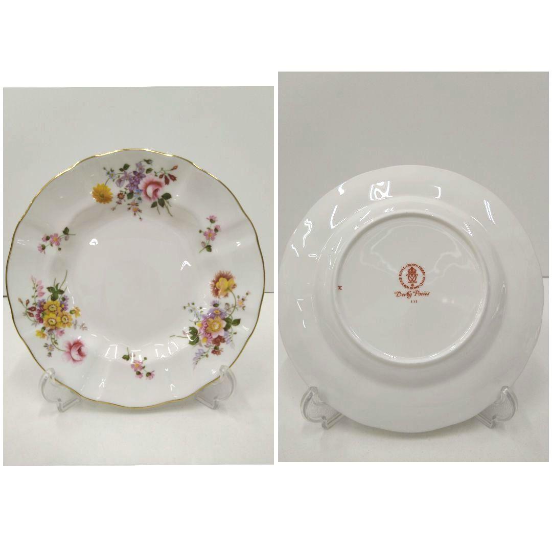 英国 アンティーク ロイヤルクラウンダービー ポジー プレート 6枚