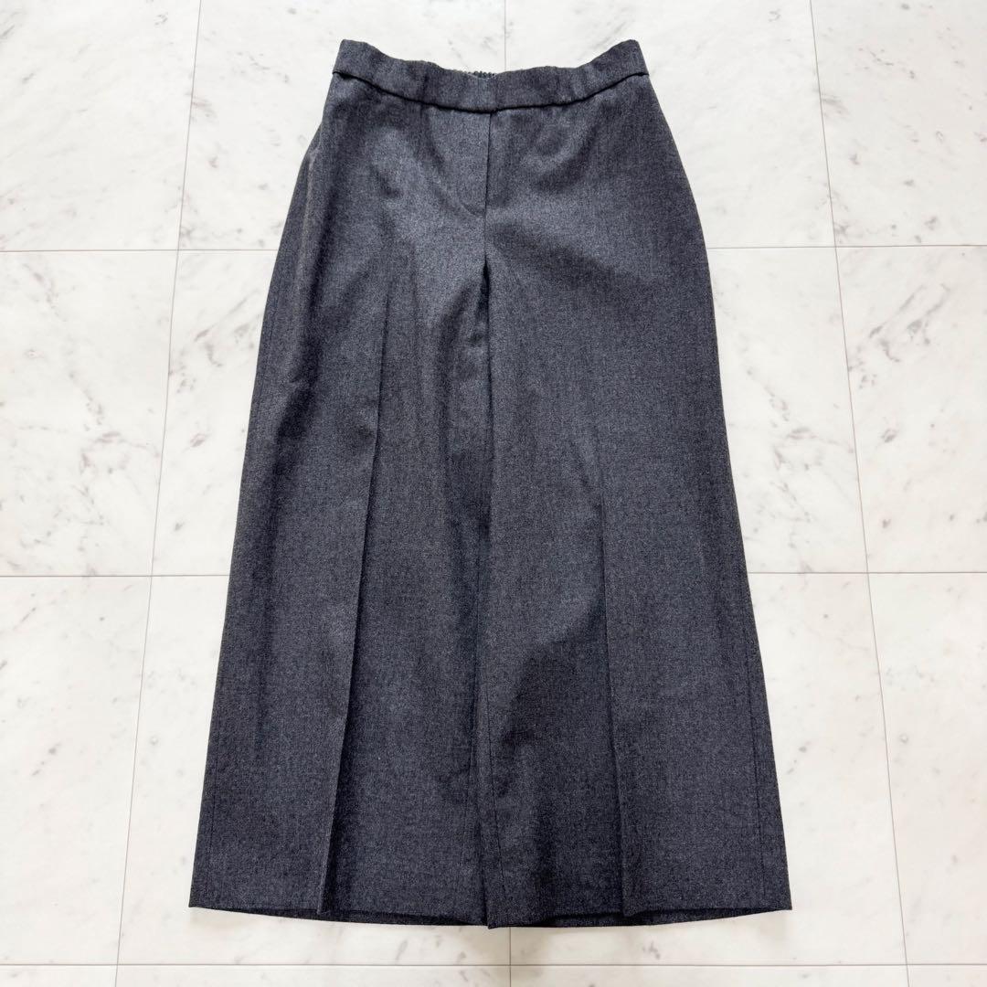 【theory luxe】セオリー パンツスーツ ワイドパンツ ノーカラー