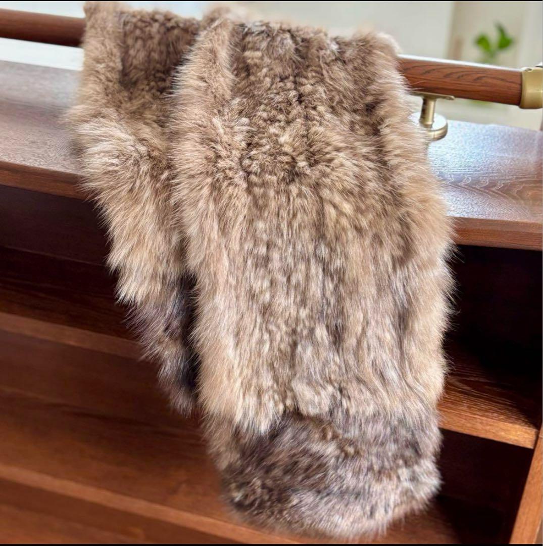 ロシアンセーブル グラデーションロングファーマフラー　セーブルファー