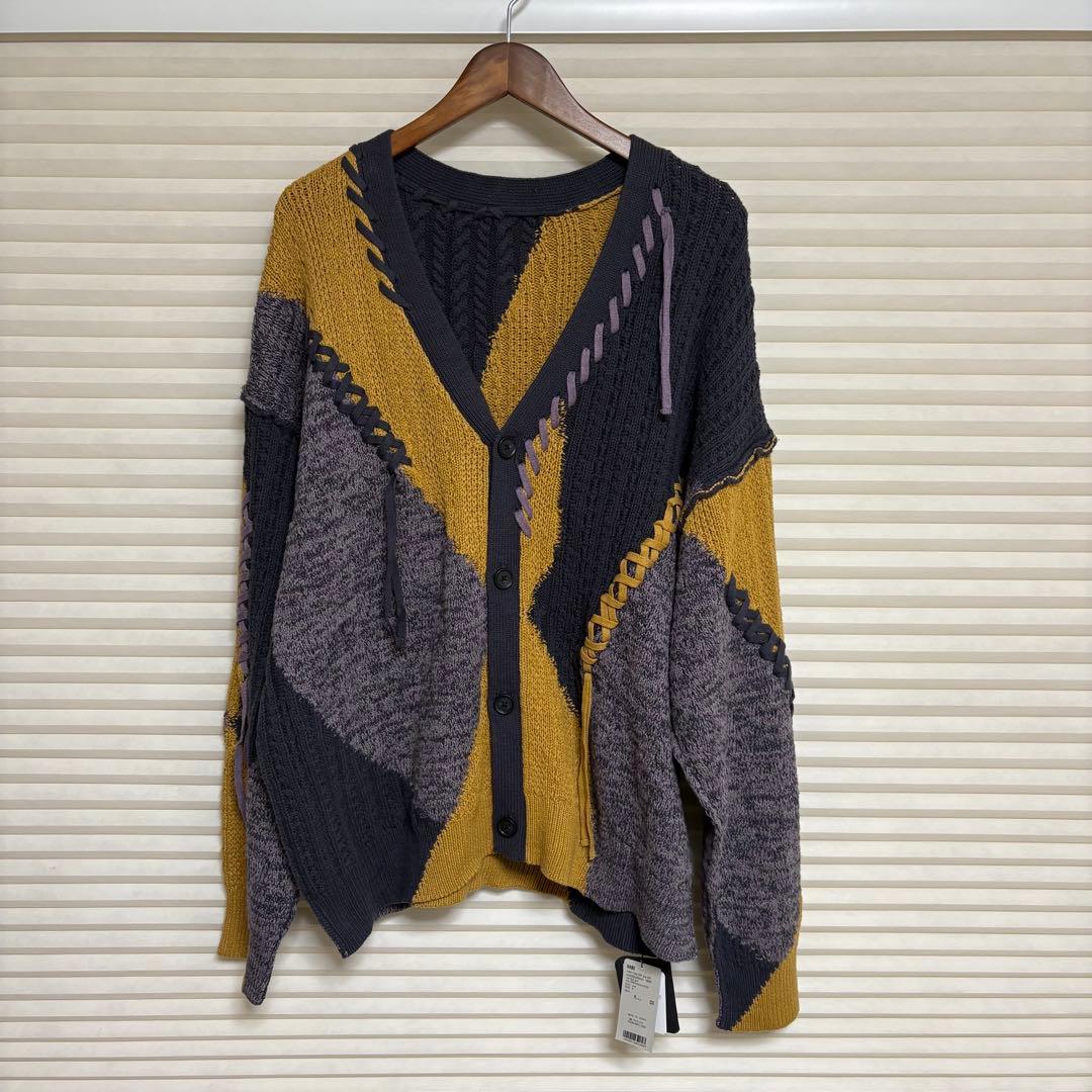 HARE ステッチキリカエニットカーディガン