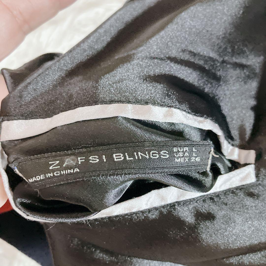 【リバーシブル】スカジャン 虎 鷹 富士山 和柄 サテン生地 Lブルー×ブラック