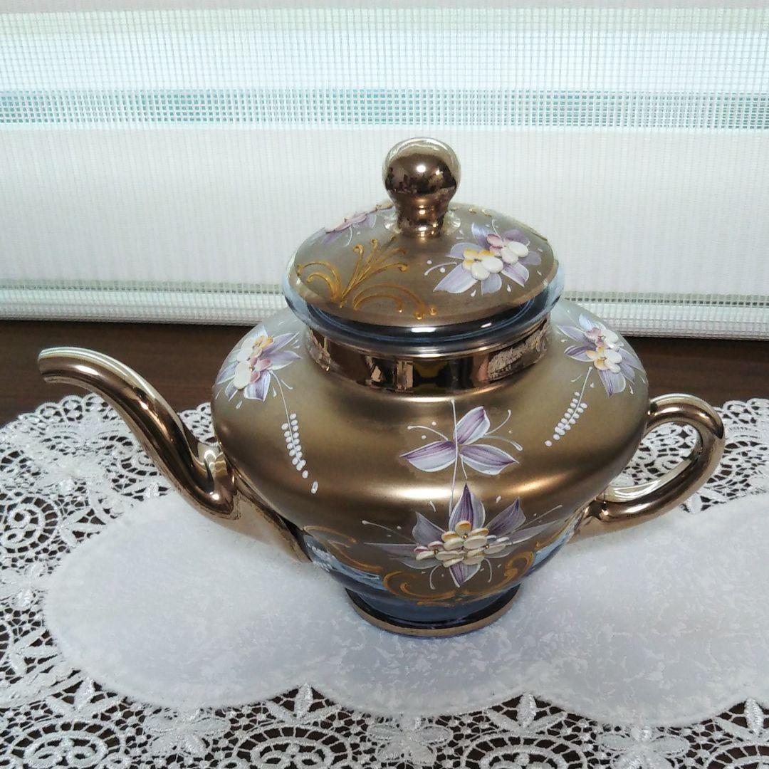 ベネチアグラス　ムラーノ　ティーポット＆クリーマ