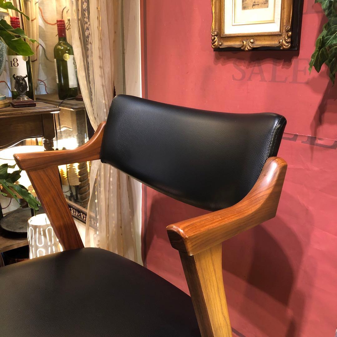 あり 美品　AL 2スタイリッシュモダン北欧ST セミショートアームチェア