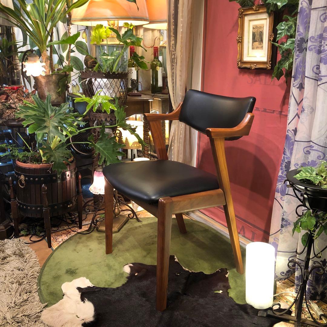 あり 美品　AL 2スタイリッシュモダン北欧ST セミショートアームチェア