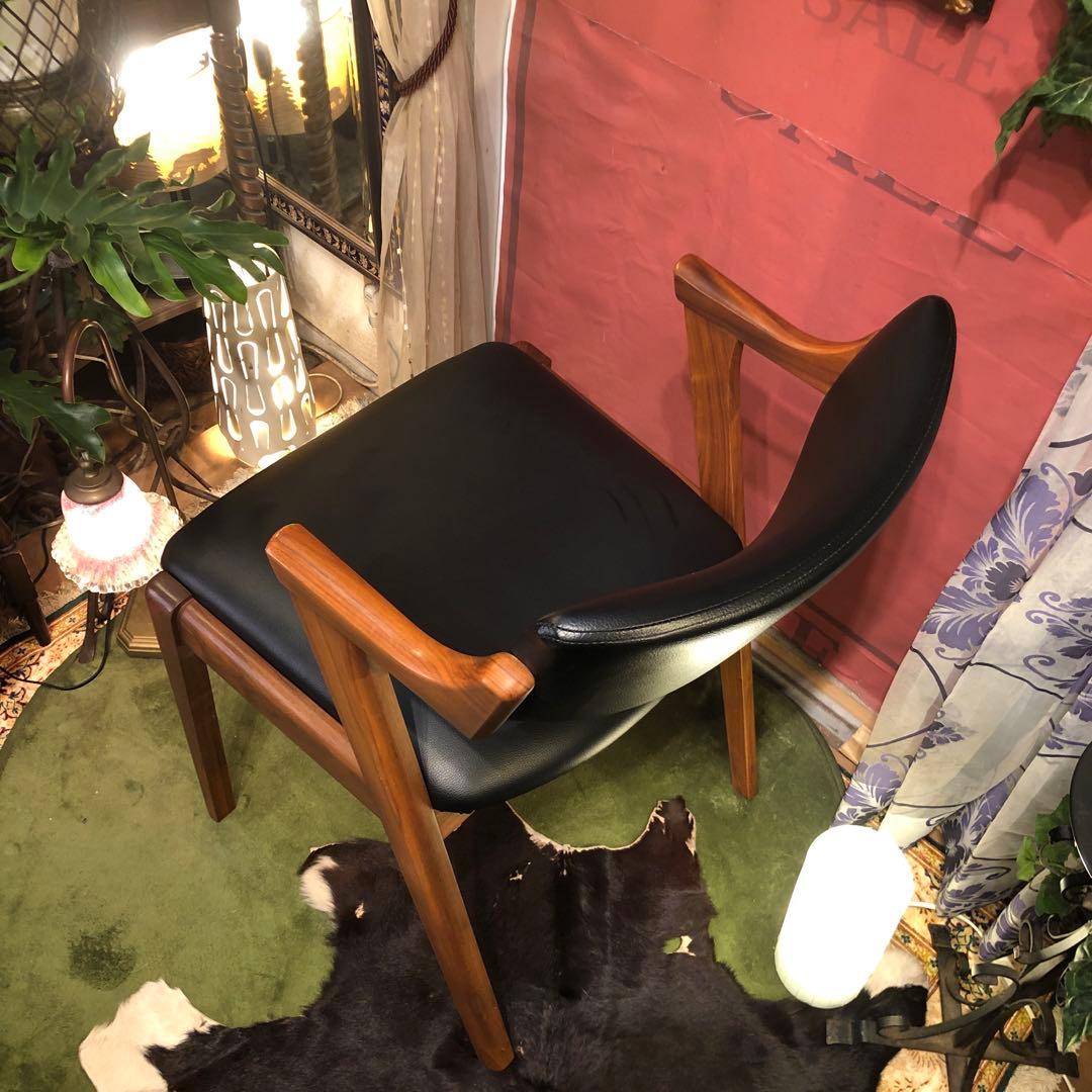 あり 美品　AL 2スタイリッシュモダン北欧ST セミショートアームチェア