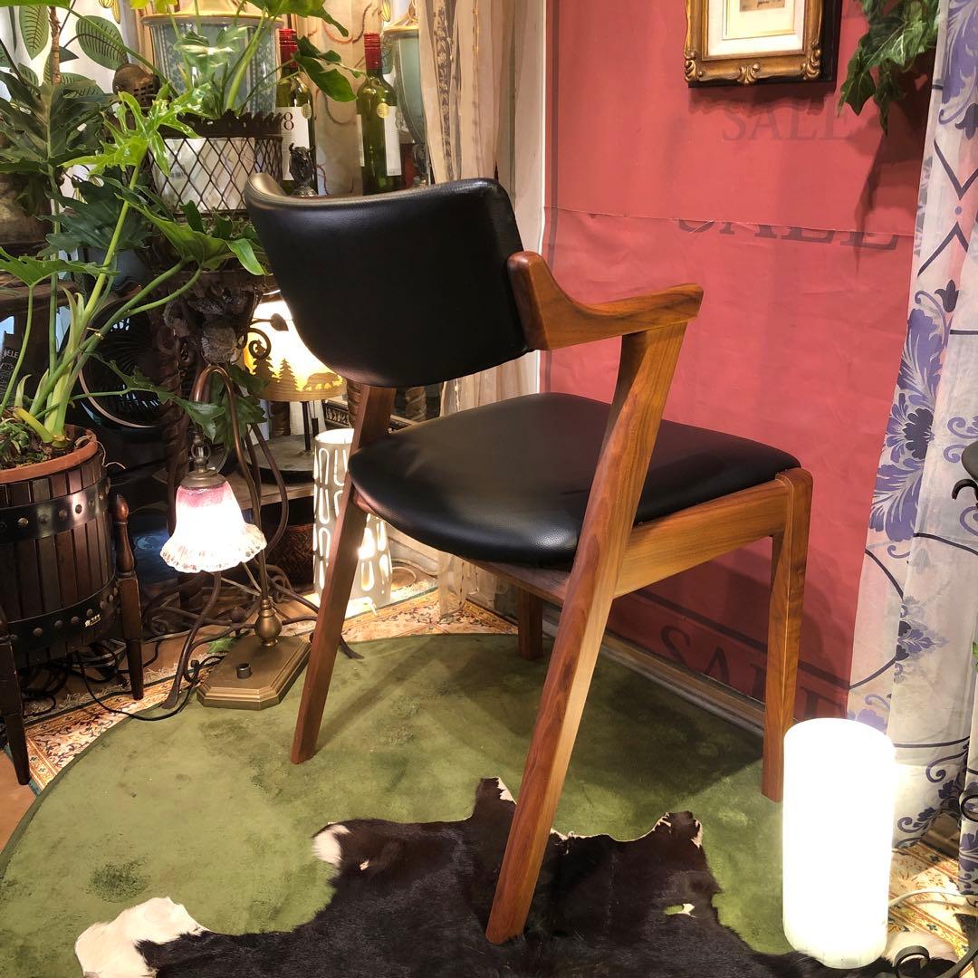 あり 美品　AL 2スタイリッシュモダン北欧ST セミショートアームチェア