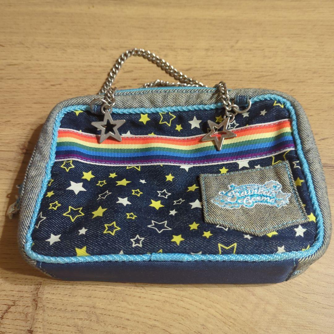 【平成レトロ】デニム ポーチ 2穴バインダーシール帳