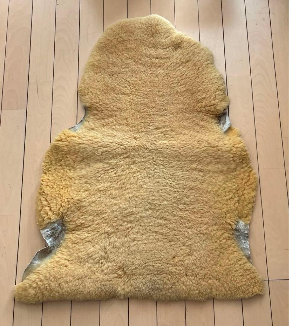 天然ムートン　天然羊毛100% 1匹物クリーニング・抗菌加工済⓶