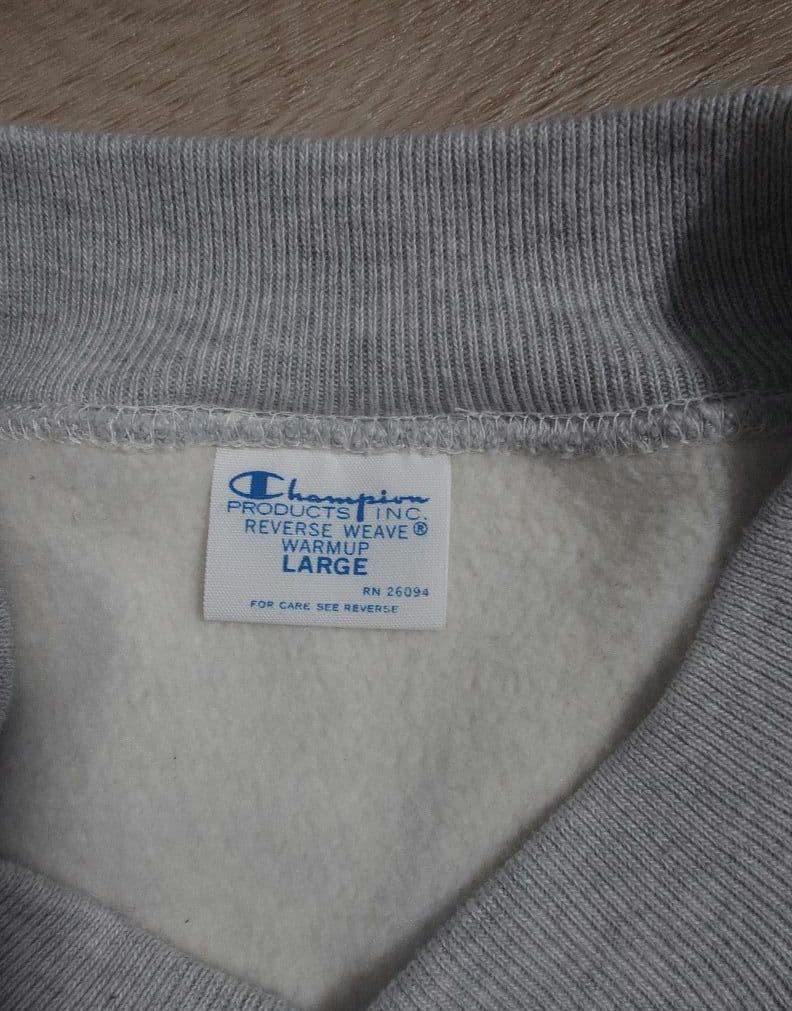 ナノユニバース　Champion グレー スナップカーディガン　Ｌ　スウェット