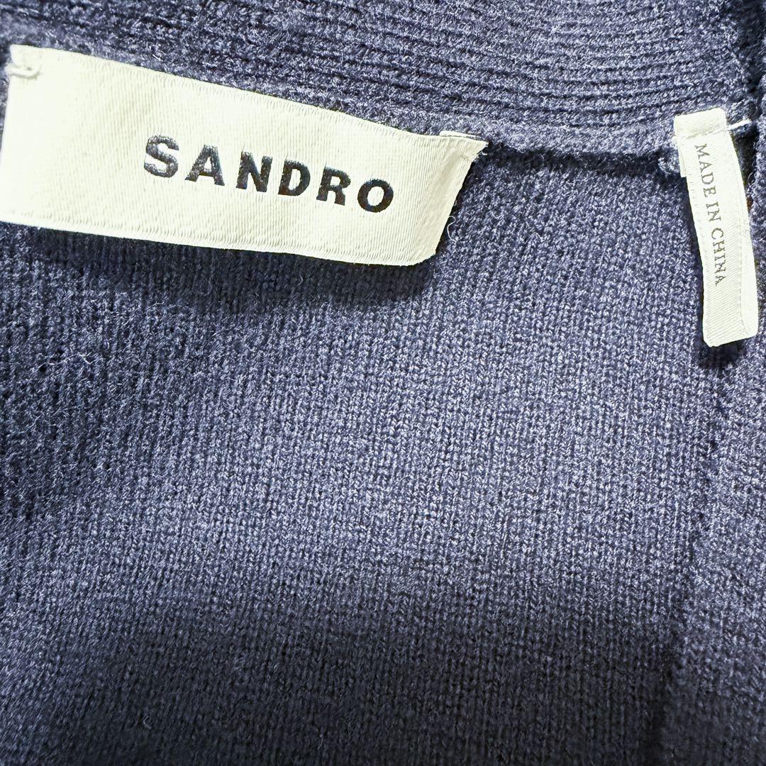 Sandro Paris サンドロ カシミヤ ウール カーディガン たんぽぽ