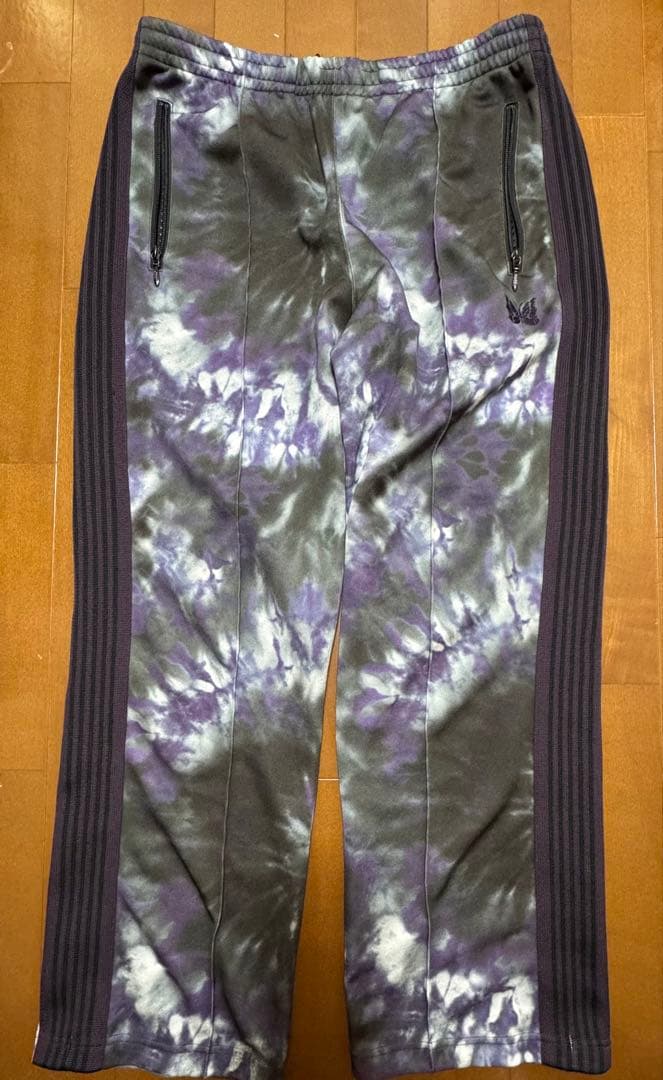 美品　希少カラー　ニードルス　トラックパンツ　タイダイ染め　ムラ染め　L