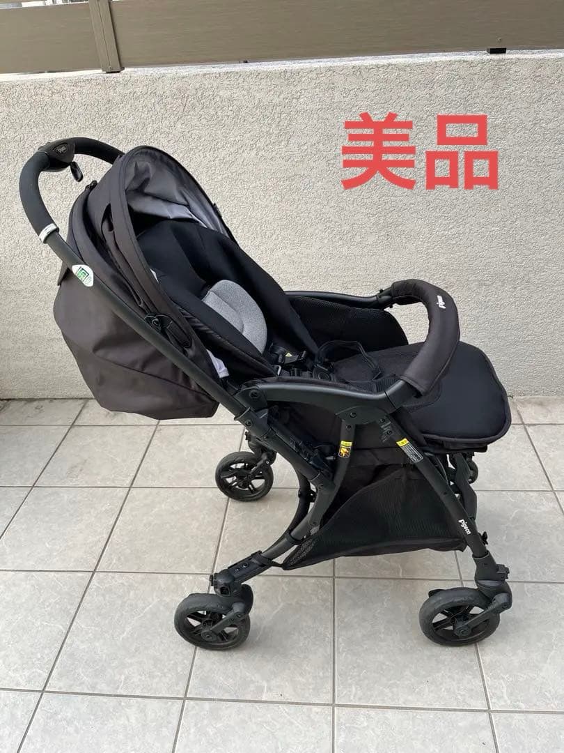 ピジョン Suuuto SB2 ベビーカー 両対面式 オールブラック