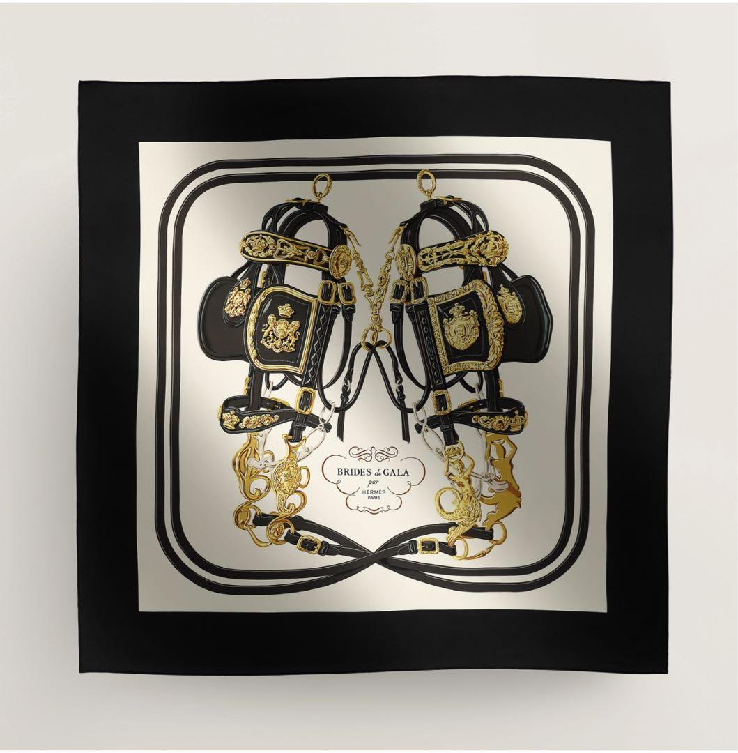 HERMÈS BRIDES de GALA カレ90 シルクスカーフ