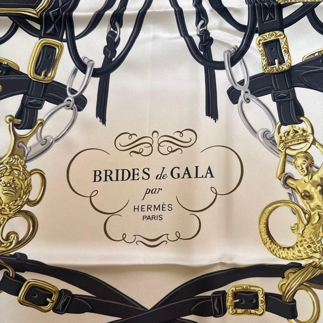 HERMÈS BRIDES de GALA カレ90 シルクスカーフ