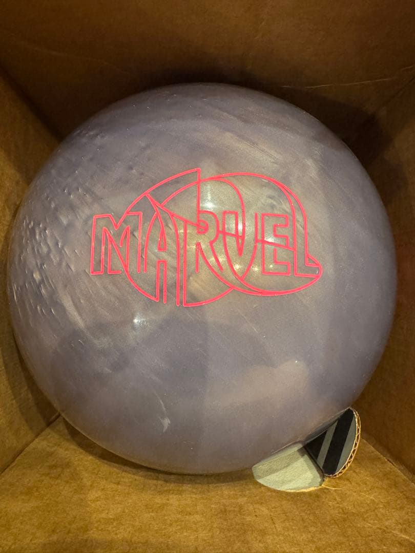 新品 MARVEL ボウリングボール 15LB シルバー