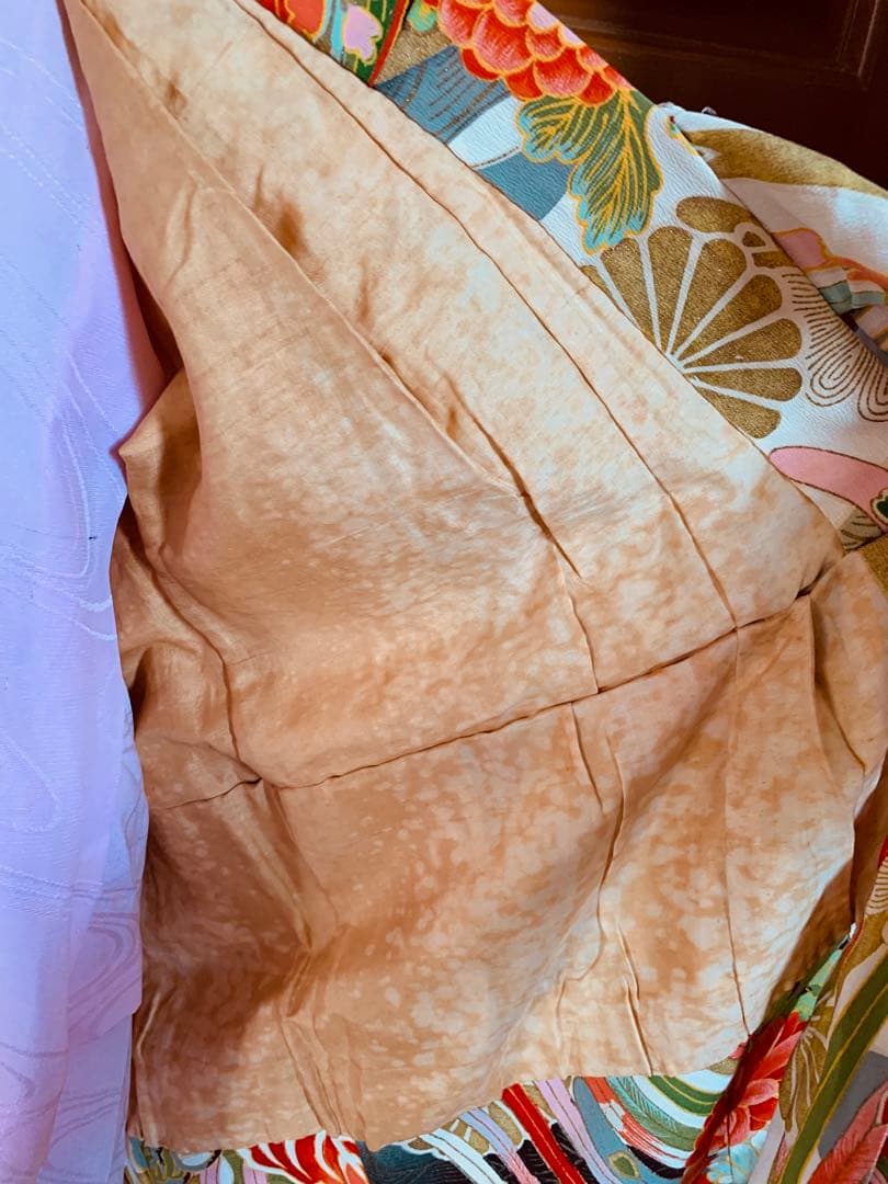 七五三　アンティーク　3歳の女の子の振り袖コーディネート　フルセット