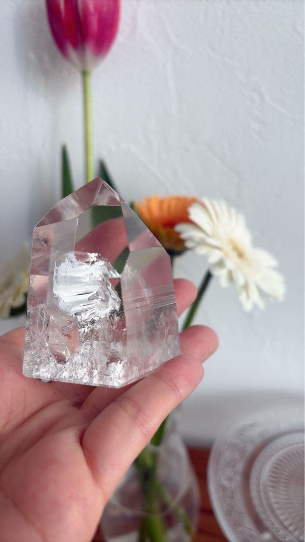 天然石　レムリアン　クオーツ　タワー　水晶　美品