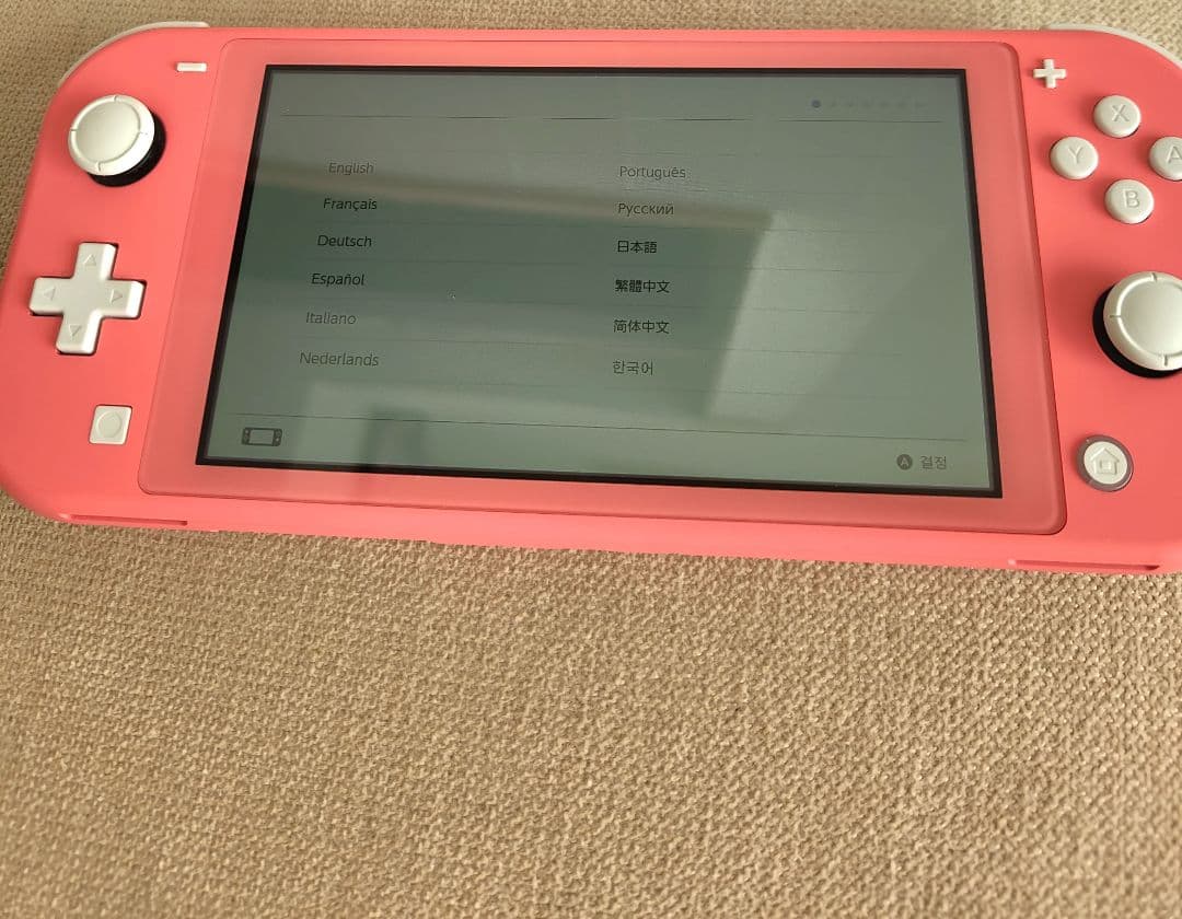 任天堂 Switch Lite コーラルピンク 本体 動作確認済 初期化済
