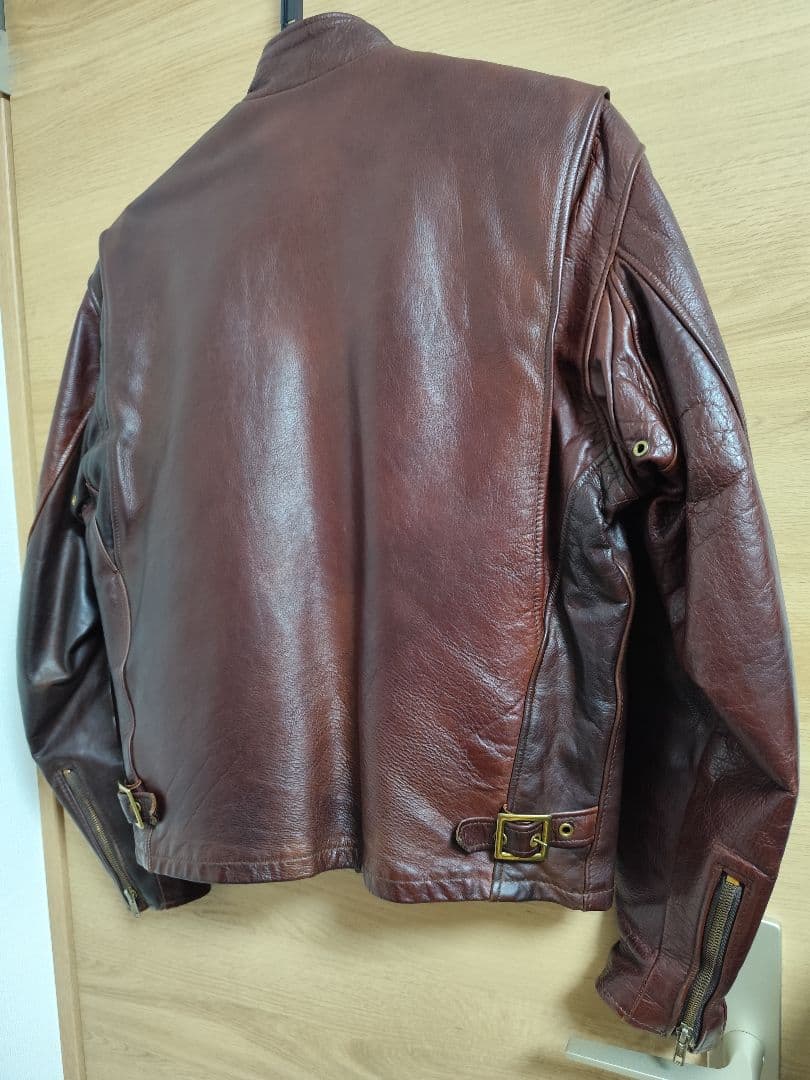 こ*ん様 ショット 38 M L 641 シングルライダース レザージャケット