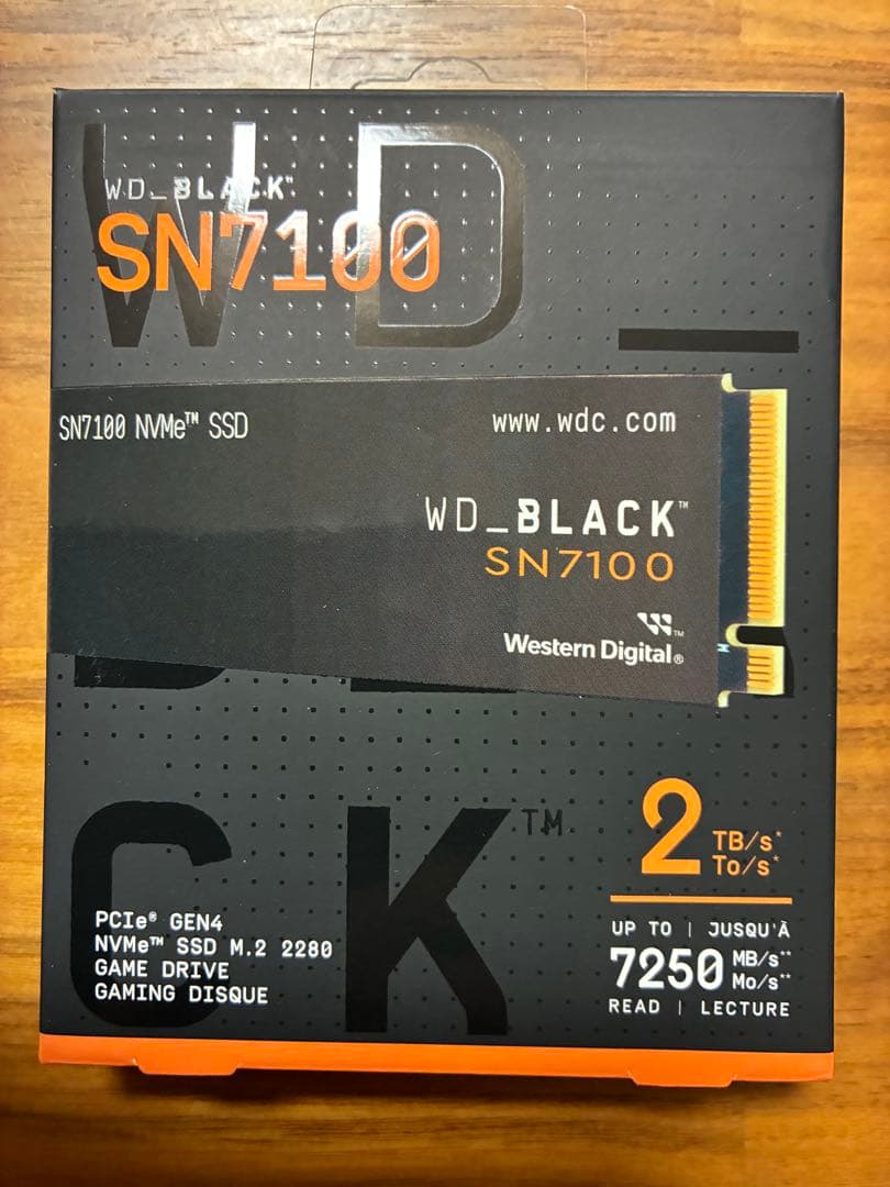 【未開封】WD_BLACK SN7100 2TB SSD M.2 2280