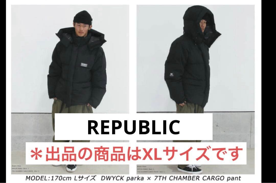 REPUBLIC &CO リパブリック ダウンジャケット ブラック XL メンズ